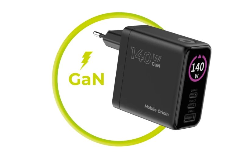 Mobile Origin 140w Gan Charger Pw21 2x Usb-C + 2x Usb-A