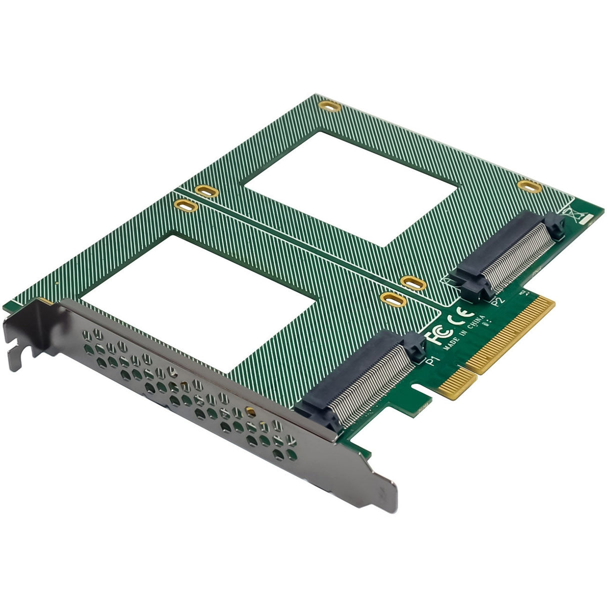 Inline Pcie Tarjeta A 2x Interno U.2 Nvme Sff-8639 Bifurcation - Pcie X8 - Ancho