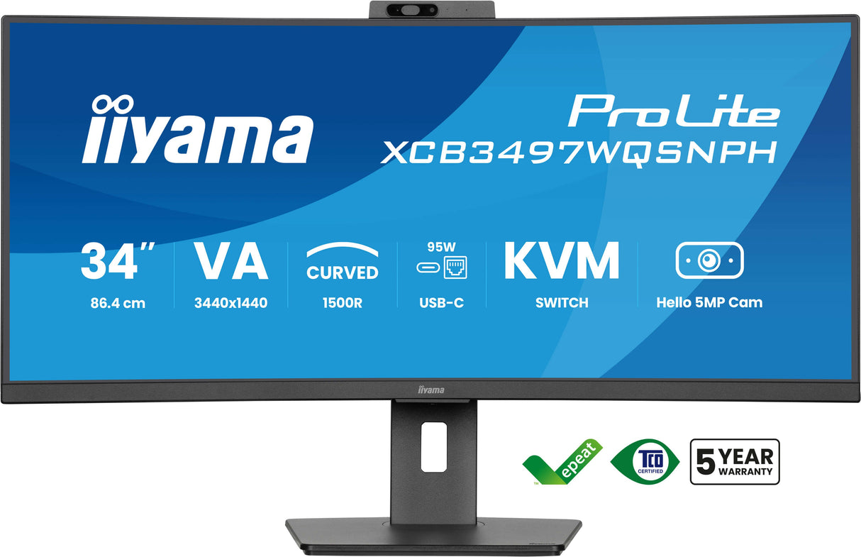 EAN 4948570125296 - iiyama ProLite XCB3497WQSNPH-B1 pantalla para PC 86,4 cm (34") 3440 x 1440 Pixeles UltraWide Quad HD LED imagen 2