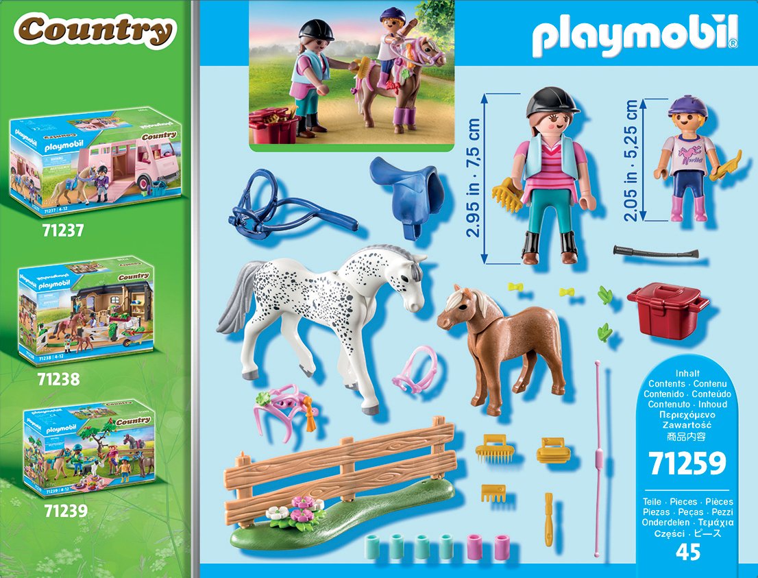 Playmobil 71259 Country Starter Pack Cuidado De Caballos Con Muchos Accesorios.