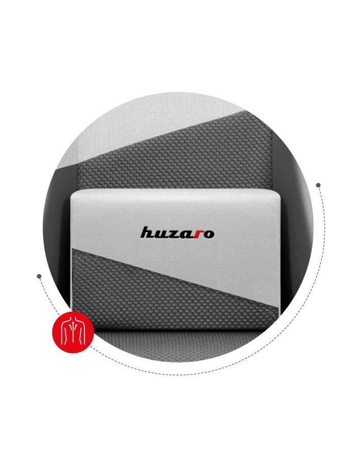 EAN 5903796012989 - Huzaro Force 6.2 Silla para videojuegos de PC Asiento (de seguridad) de butaca Gris, Blanco imagen 14