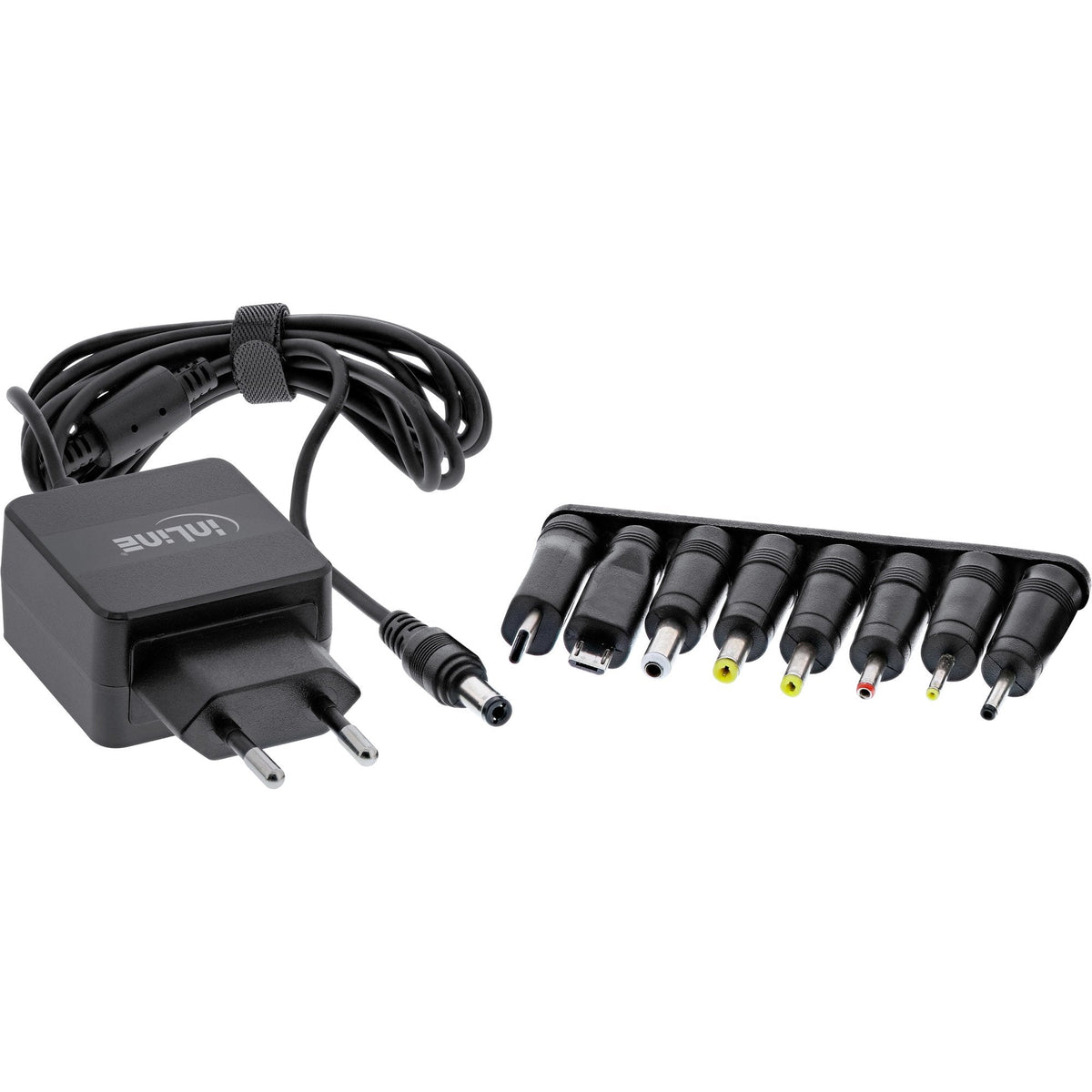 Inline Cargador Universal, 5v / 15w, Con 8 Enchufes Intercambiables, Micro-Usb, Usb-C