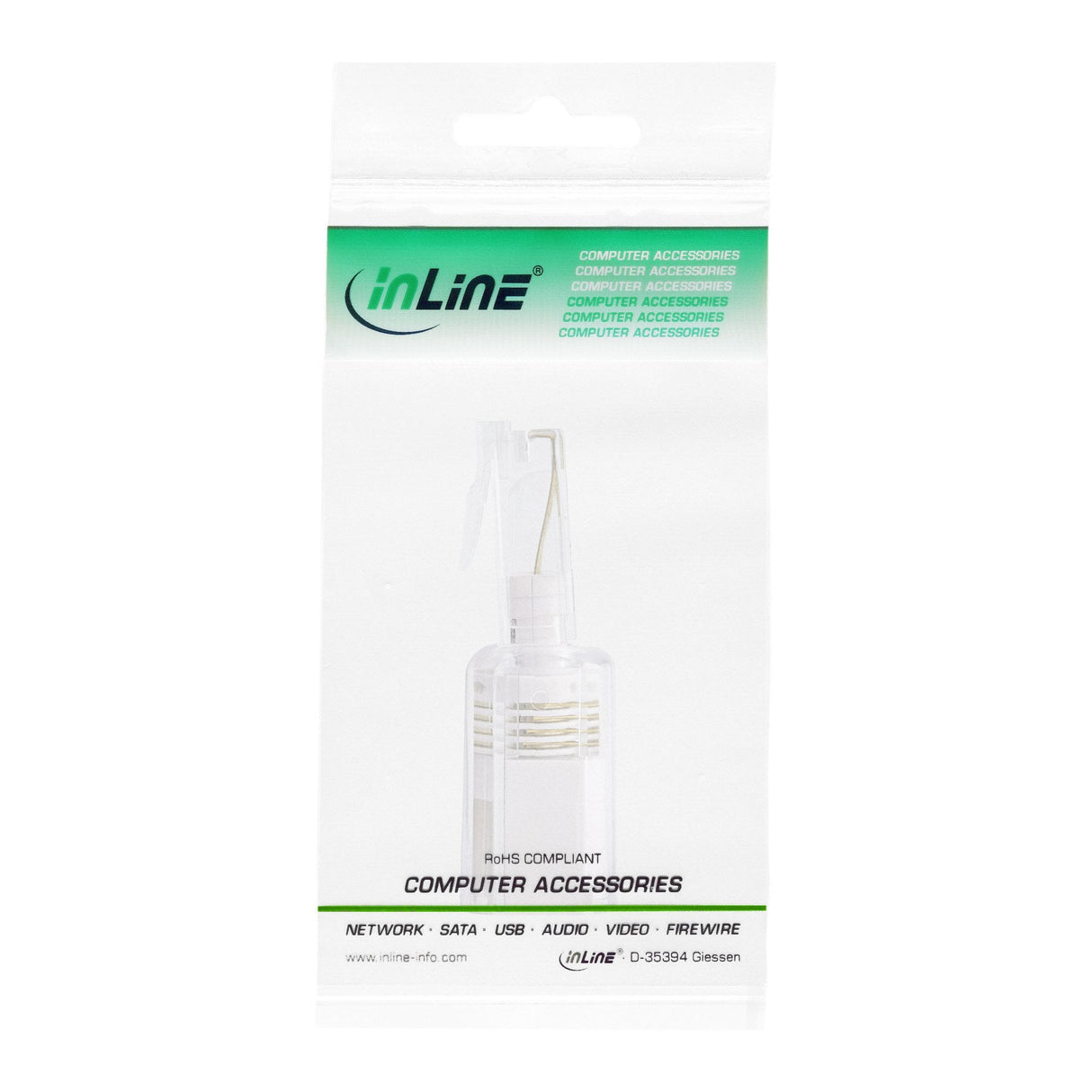 Inline Twist-Stop Para Auricular Telefónico 4p4c Macho A Hembra