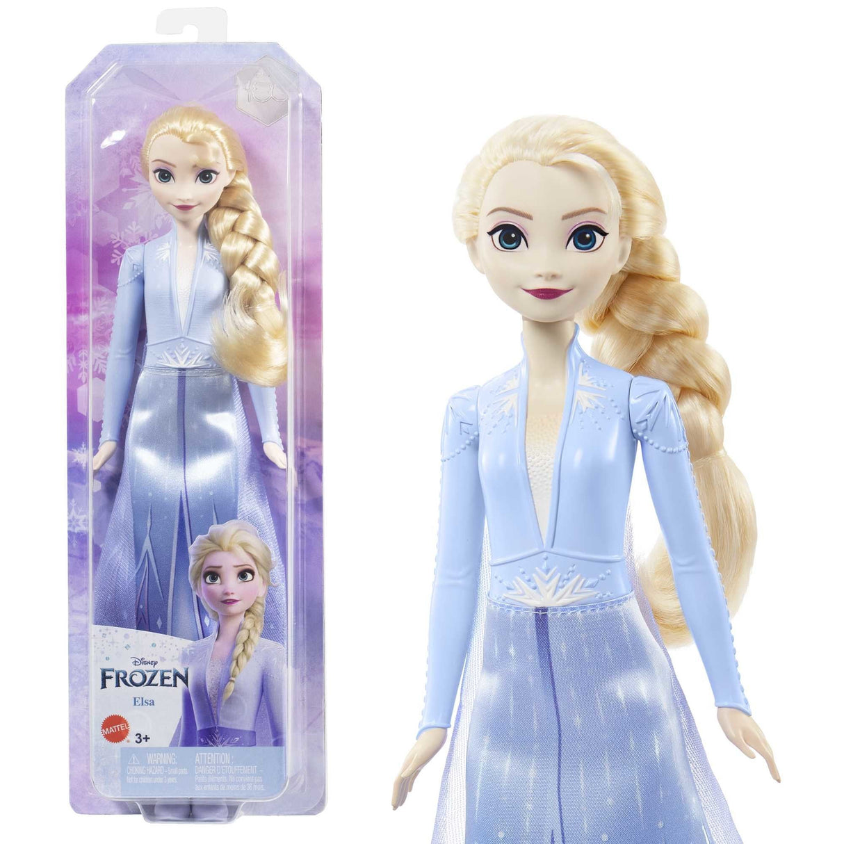 Mattel Disney Frozen - Elsa (Vestimenta Película 2), Muñeca Hlw48