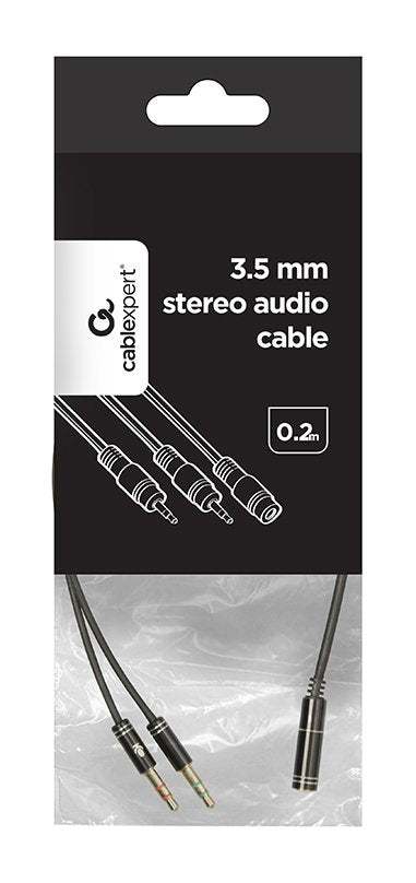 EAN 8716309100526 - Gembird !Adapter audio stereo 3.5mm mini Jack/4PIN/ cable de audio 0,2 m 3,5mm 2 x 3.5mm Negro imagen 2