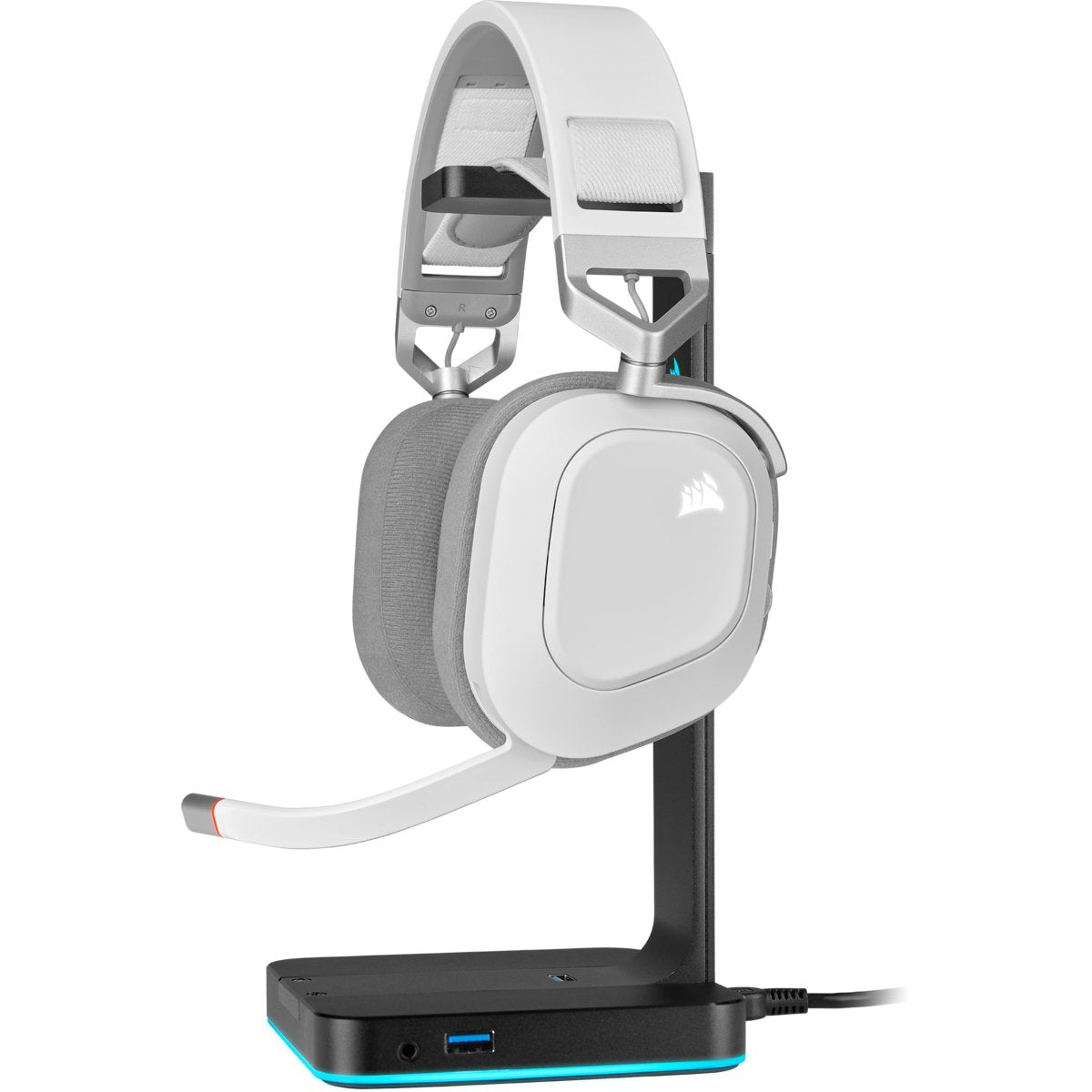 Auriculares Corsair Hs80 Rgb Wireless Blanco Ca-9011236-Eu
