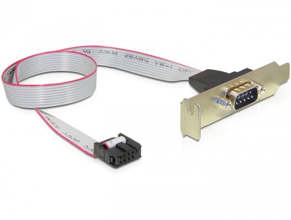 EAN 4043619893003 - DeLOCK 89300 cable de serie Gris 0,4 m DB9 9-p COM imagen 1