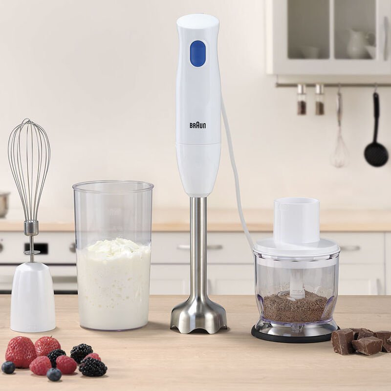 EAN 8021098002358 - Braun MultiQuick 1 MQ10.202M WH 0,6 L Batidora de inmersión 450 W Acero inoxidable, Blanco imagen 4