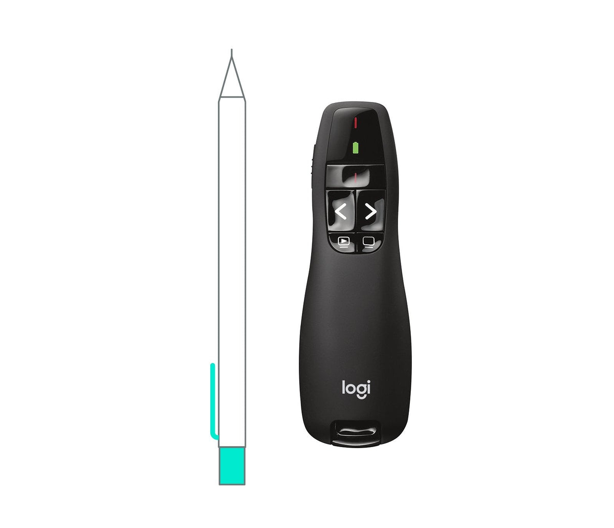 Logitech R400 Apuntador Inalámbricos Rf Negro