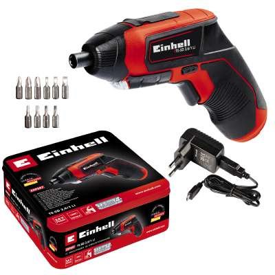 Atornillador Inalámbrico Einhell Te-Sd 3,6/1 Li, 3,6 Voltios (Rojo/Negro, Batería De Iones De Litio De 1,5 Ah) 4513501