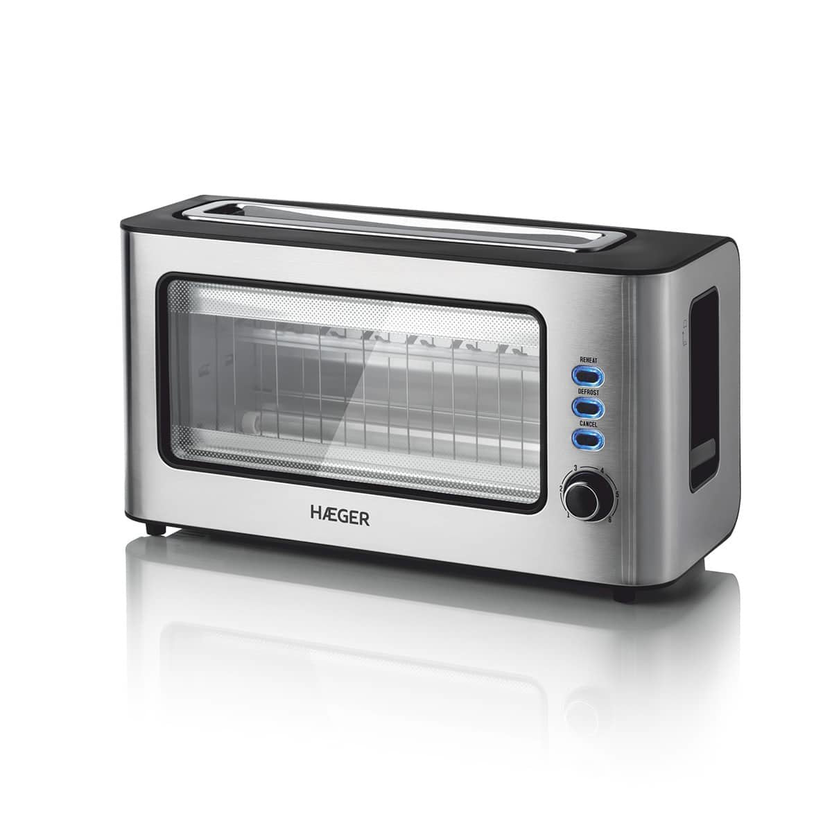 EAN 5608475033339 - Haeger TO-100.014A tostadora 6 2 rebanada(s) 1000 W Negro, Acero inoxidable imagen 2