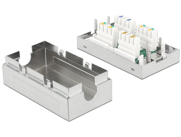 EAN 4043619864102 - DeLOCK 86410 caja de conexiones de red Cat6a Metálico imagen 2