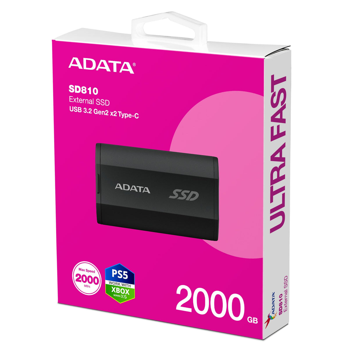 EAN 4711085945761 - ADATA SD810 2 TB USB Tipo C USB 3.2 Gen 2x2 Negro imagen 6