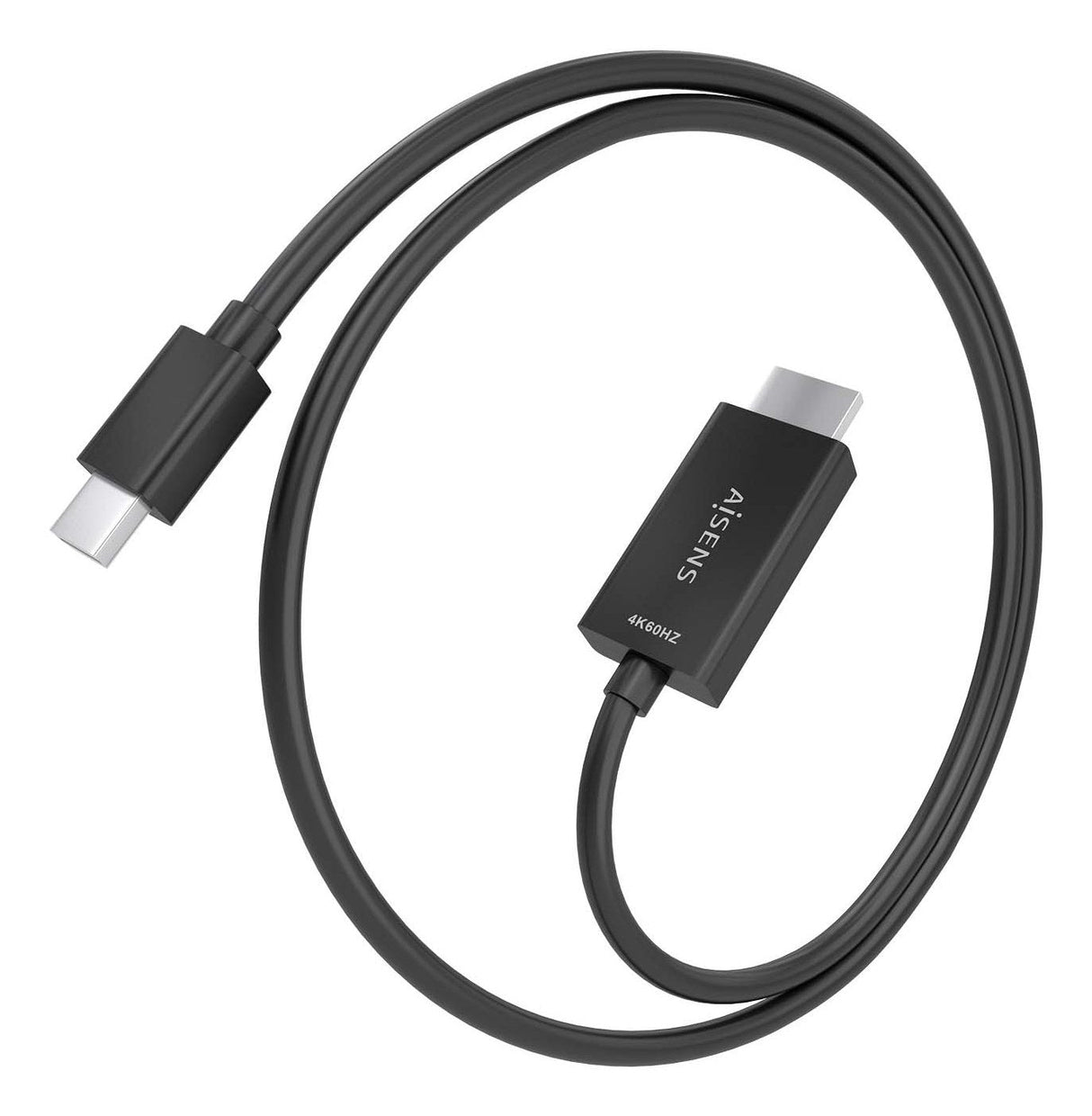 Aisens Cable Conversor Mini Dp A Hdmi 4k@60hz, Mini Dp/M-Hdmi/M, Negro, 1.0m