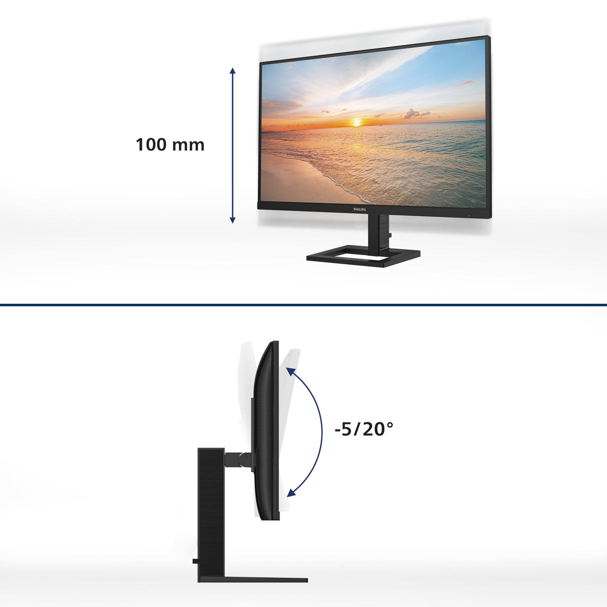 EAN 8712581805791 - Philips 1000 series 27E1N1900AE/00 pantalla para PC 68,6 cm (27") 3840 x 2160 Pixeles 4K Ultra HD LCD Neg imagen 3