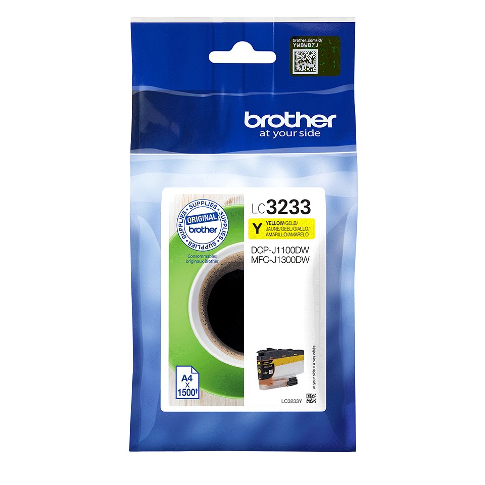 EAN 4977766789387 - Brother LC3233Y cartucho de tinta 1 pieza(s) Original Rendimiento estándar Amarillo imagen 1
