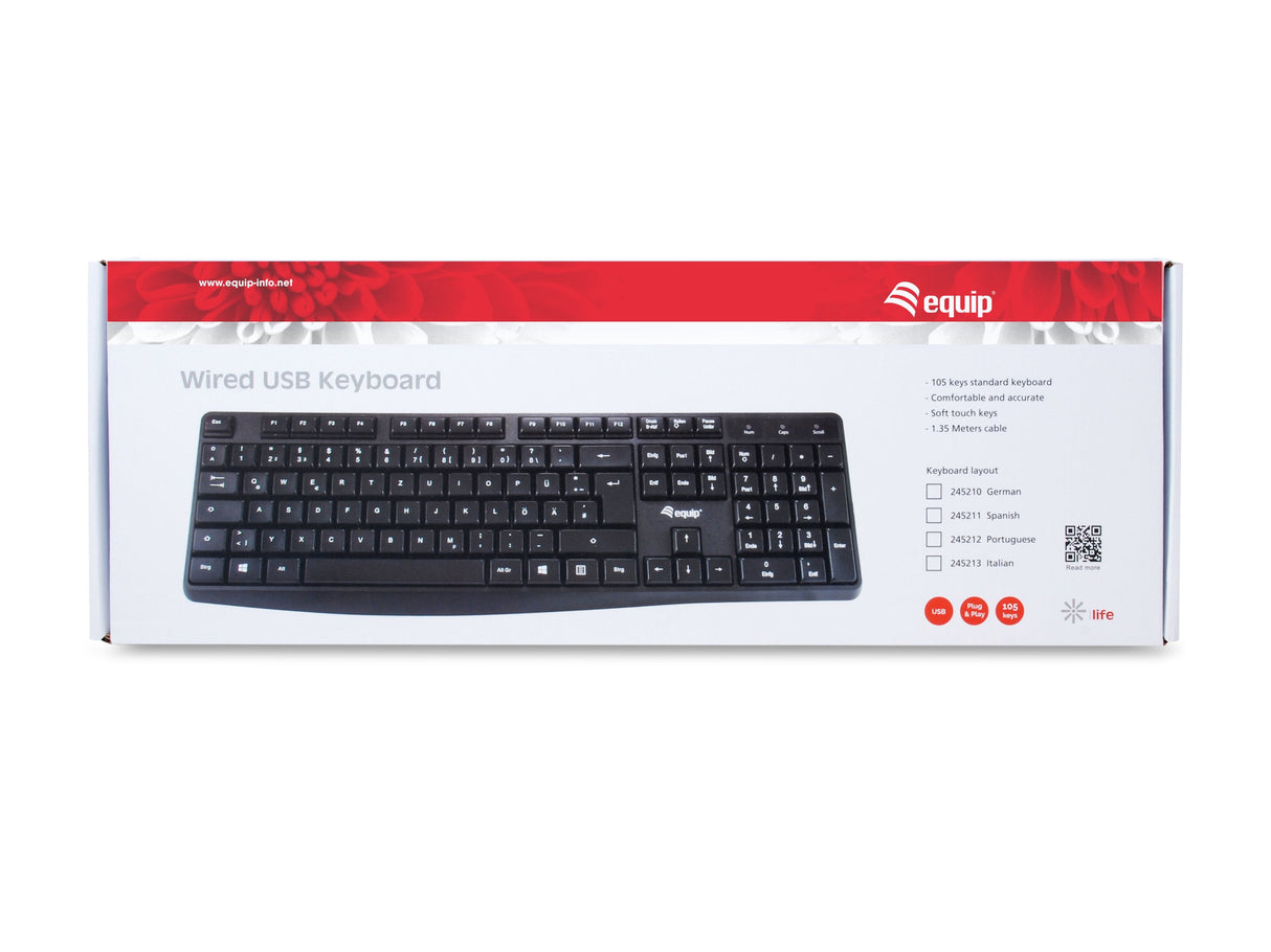 Equip Life - Tastatur - Usb - Deutsch