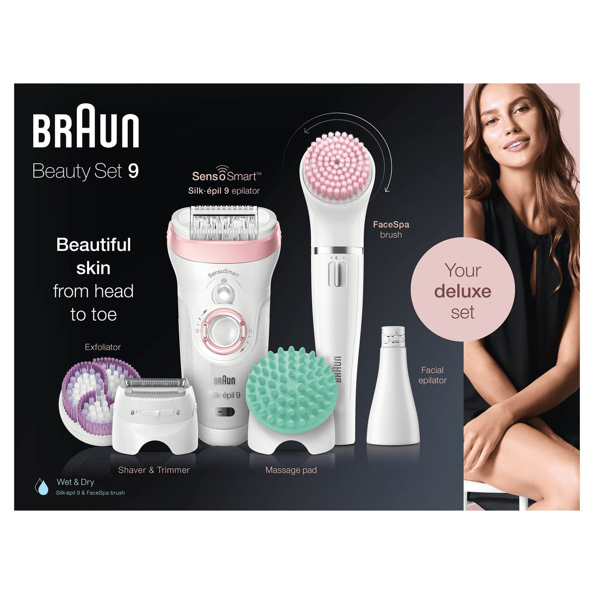 EAN 4210201222996 - Braun Silk-épil 9 81683682 depiladora 40 pinzas Blanco, Rosa imagen 4