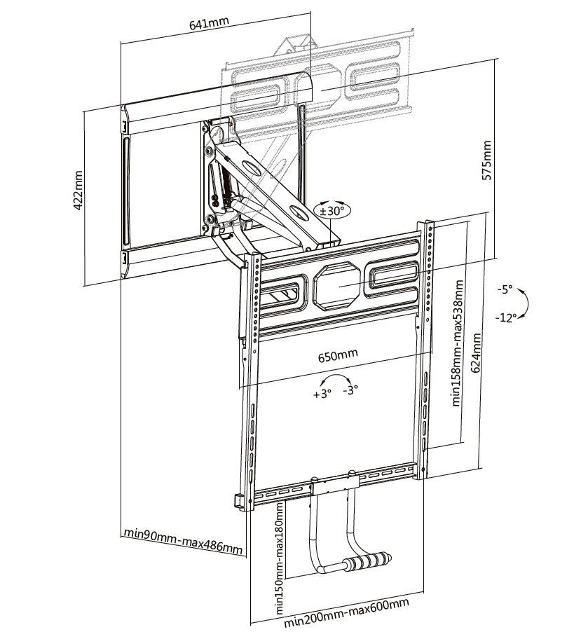 EAN 4015867222959 - Equip 650326 soporte para TV 177,8 cm (70") Negro imagen 10