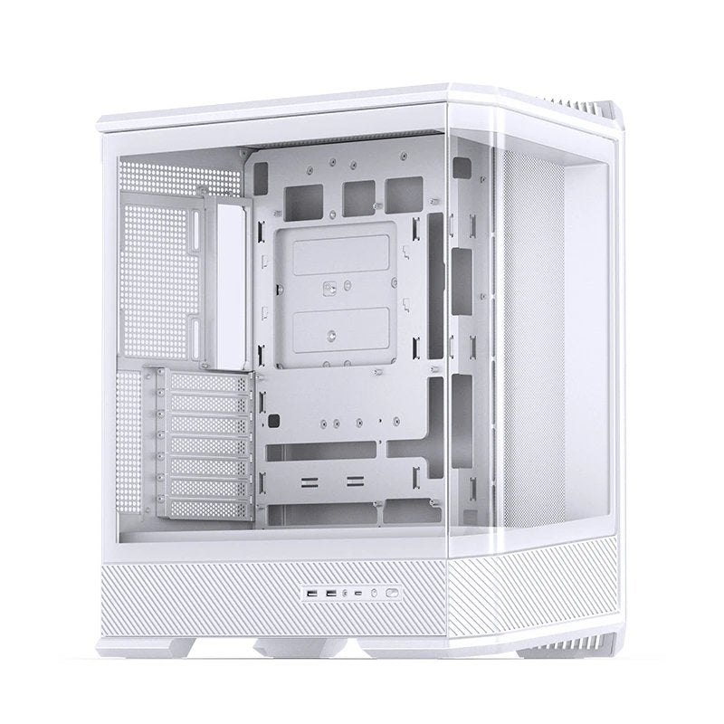 Jonsbo D400 Pc-Gehäuse, Midi Tower, Atx, Tempered Glass - Weiss