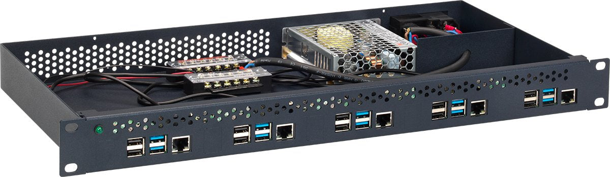 Rackmount.It Kit With Power Supply For 5 Units Raspberry Pi4