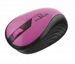 Titanum Tm114p Rainbow - Ratón Óptico Inalámbrico 3d 2.4 Ghz 1000 Dpi 3d Rosa