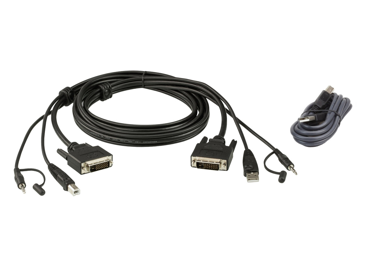 Aten 2l-7d03udx4 Cable Para Video, Teclado Y Ratón (Kvm) 3 M Negro