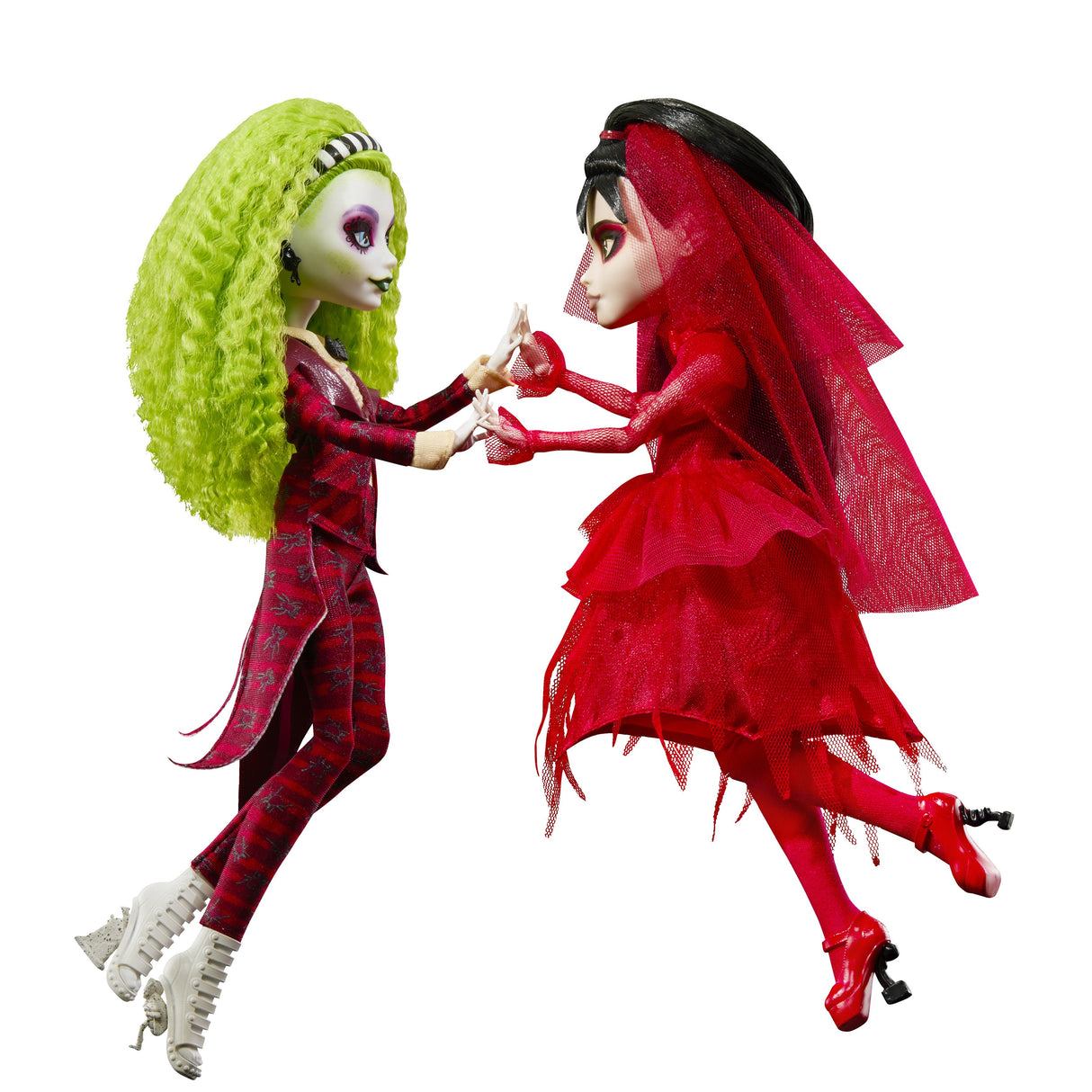 Set 2 Muñecas Beetlejuice Bitelchus Monster High Skullector
