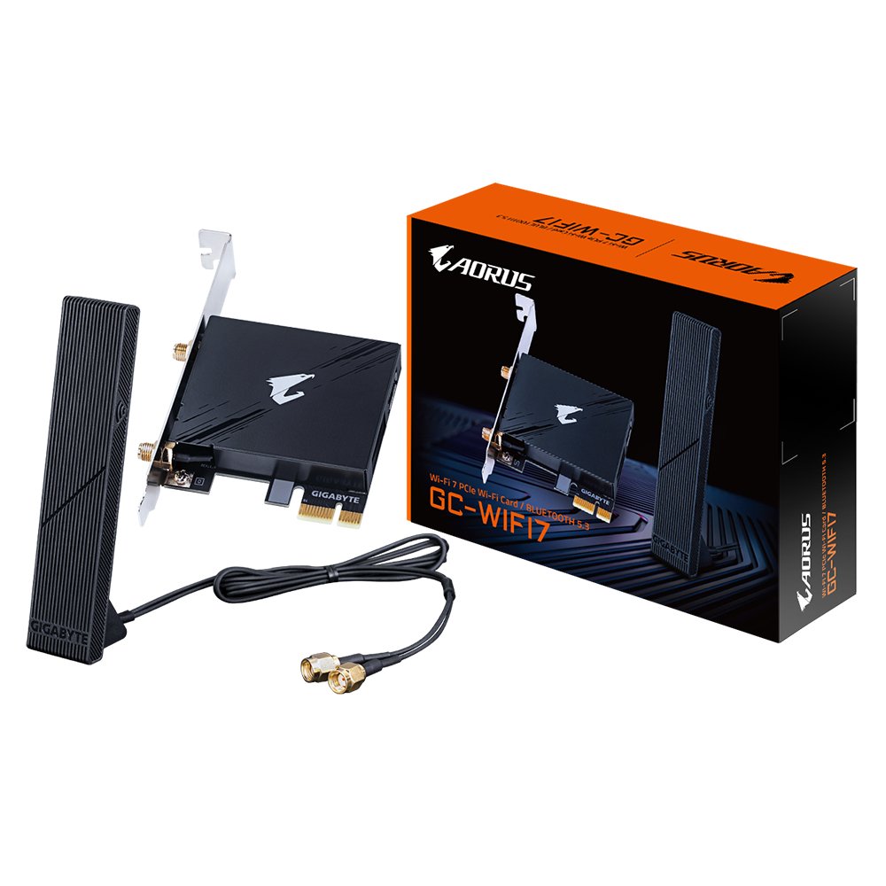 EAN 4719331859558 - GIGABYTE GC-WIFI7 adaptador y tarjeta de red Interno WLAN / Bluetooth 5800 Mbit/s imagen 1