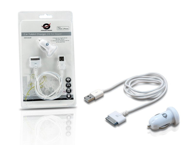 EAN 8714909026048 - Conceptronic CUSBCAR2ASET cargador de dispositivo móvil MP3, MP4, Smartphone, Tableta Blanco Encendedor d imagen 6