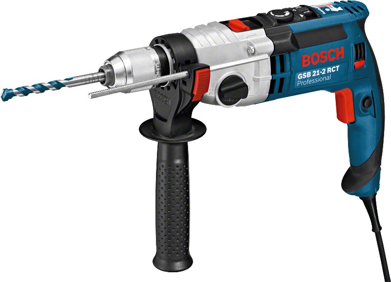 Taladro De Impacto Bosch Gsb 21-2 Rct Professional (Azul/Negro, 1.300 Vatios, Estuche) 060119c700