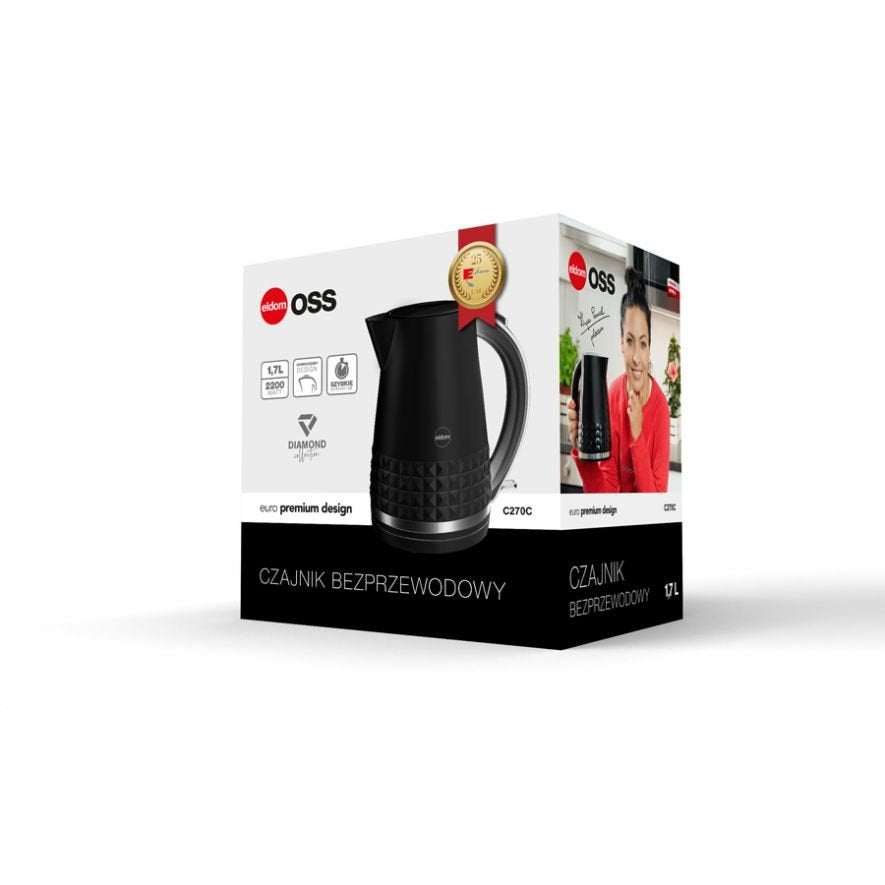 EAN 5908277386238 - ELDOM C270C OSS tetera eléctrica 1,7 L 2150 W Negro imagen 2