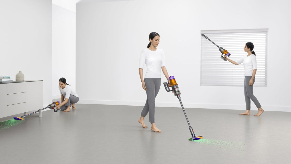 EAN 5025155088180 - Dyson V12 Detect Slim Absolute Aspiradora escoba 2 en 1 Batería Secar Sin bolsa 545 W Níquel, Amarillo imagen 8
