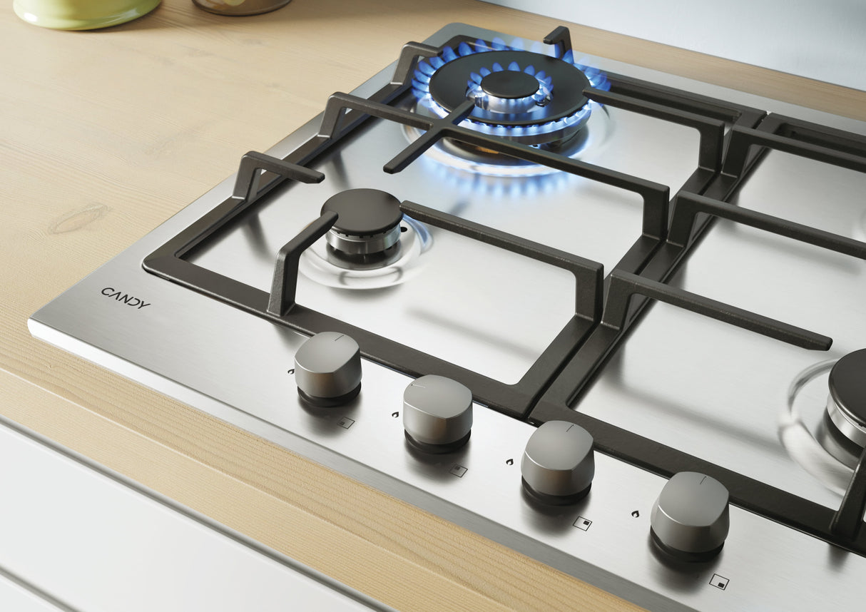 EAN 8016361967038 - Candy Idea CHG6BR4WX Acero inoxidable Integrado 60 cm Encimera de gas 4 zona(s) imagen 4
