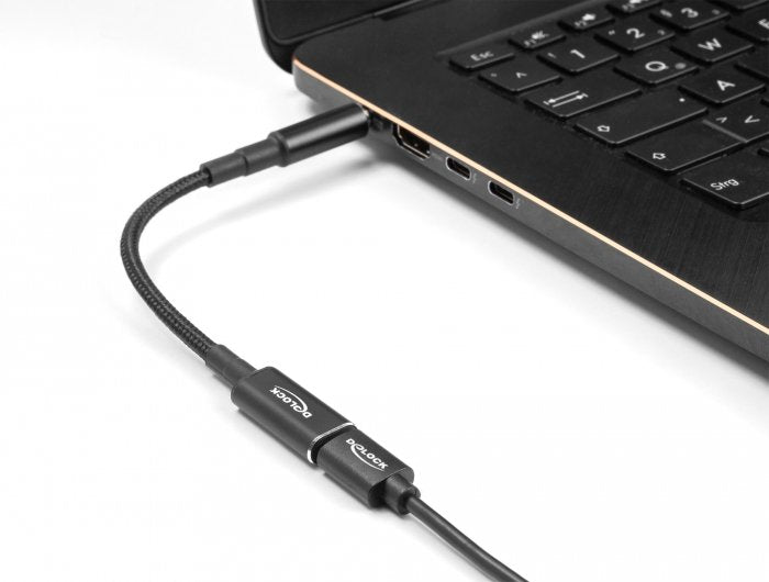 Delock 60037 Cable De Carga Portátil Usb Type-C Hembra A Dell 7,4 X 5,0 Mm Macho 15 Cm