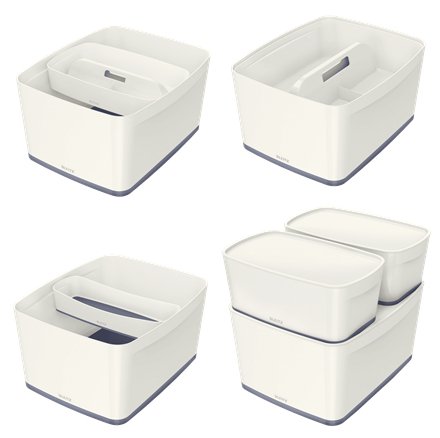 Leitz Caja De Almacenamiento 18,0 L - 38,5 X 31,8 X 19,8 Cm Blanco Perla Gris