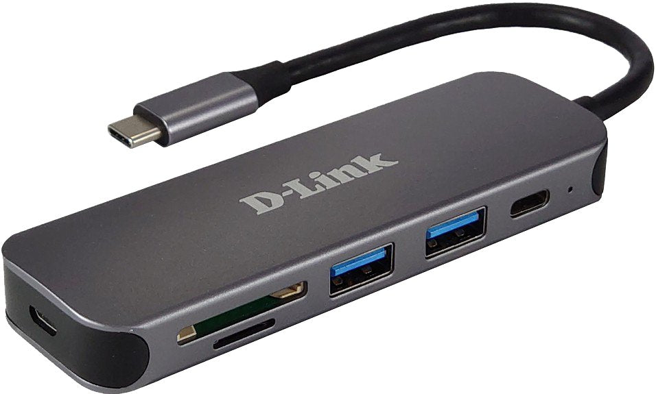 Hub Usb C D-Link A 2 Puertos Usb3.0 +1 Usb-C (Data Sync) + Lector Tarjetas