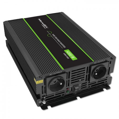 EAN 5901878519395 - Qoltec Monolith adaptador e inversor de corriente Auto 4000 W Negro imagen 1