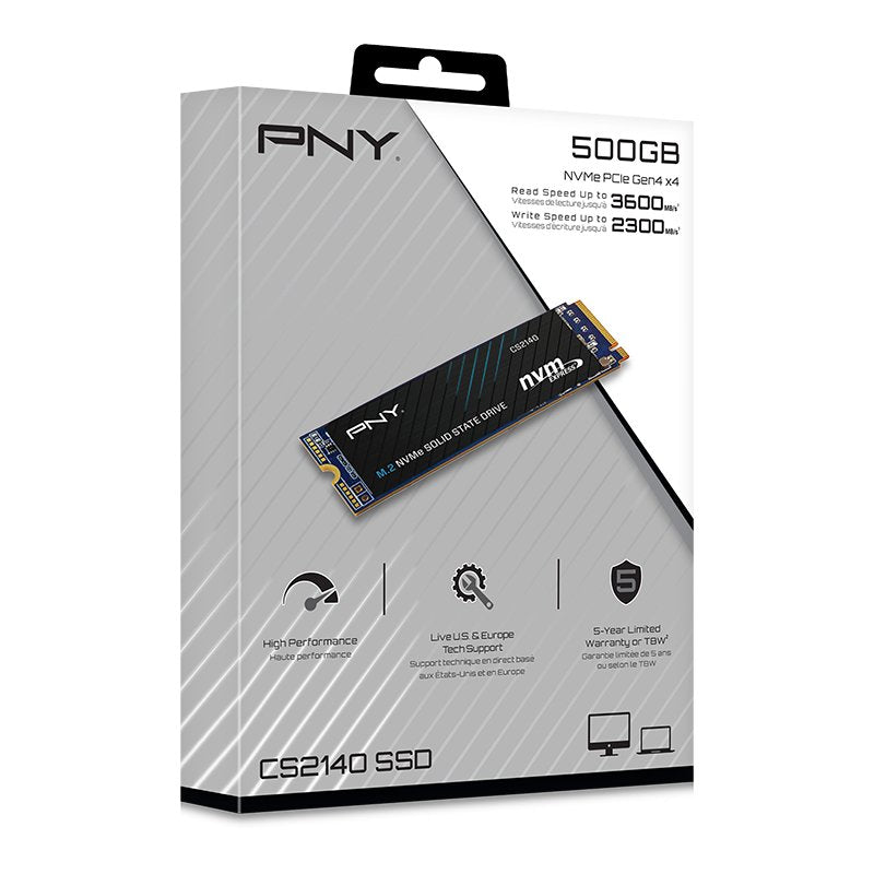 Disco Ssd Pny Cs2140 500gb M.2 Nvme Pcie Gen4