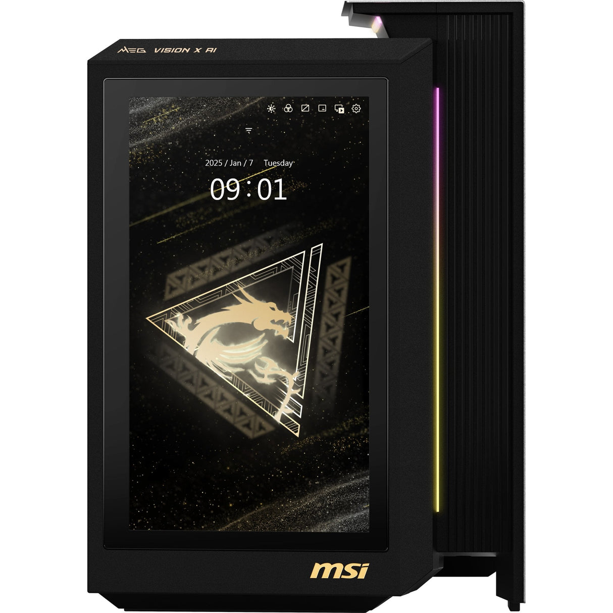 Pc Sobremesa Msi Meg Vision X Ai Intel Core Ultra 7 270k Plus 64gb 2tb Ssd Rtx 5080 Windows 11 Wifi7 Rgb