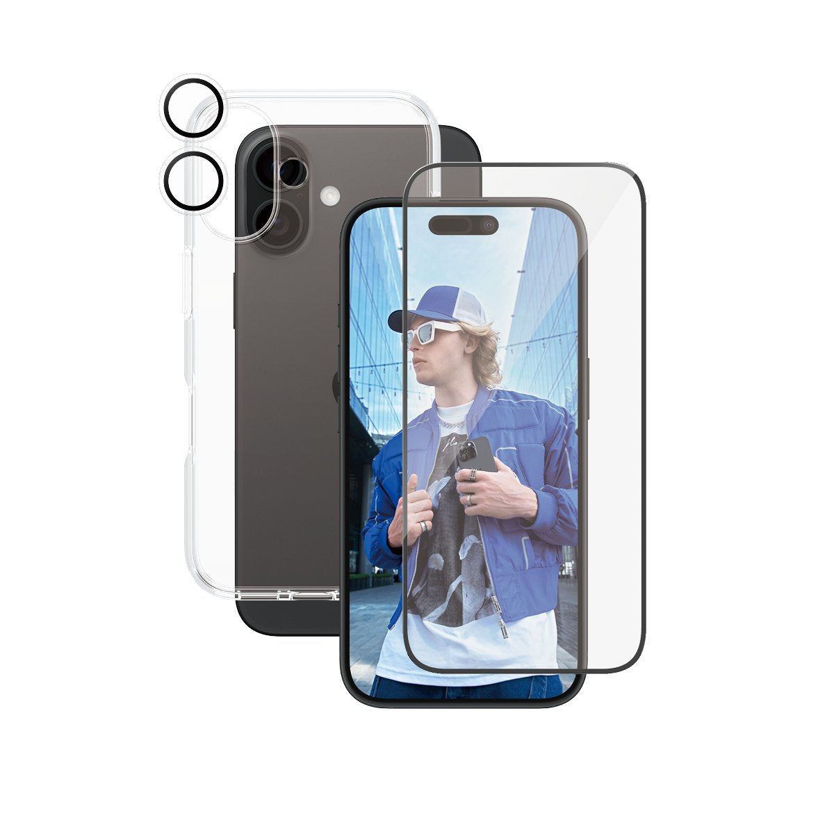 EAN 5715685004834 - PanzerGlass ® | CARE by ® Flagship 3-in-1 Bundle iPhone 16 Protector de pantalla Apple 1 pieza(s) imagen 1