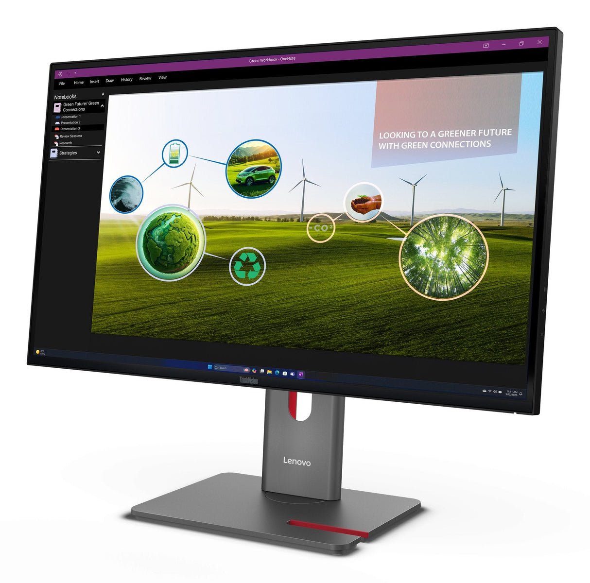 Lenovo Thinkvision P27q-40 Pantalla Para Pc 68,6 Cm (27") 2560 X 1440 Pixeles Quad Hd Led Negro