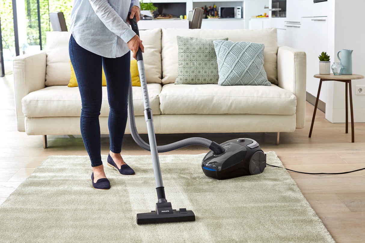 Aspirador Philips Powergo 900w Capacidad Polvo 3l Filtro Allergy Cable 9m Incluye Cepillo 2 En 1 Boquilla Estrecha