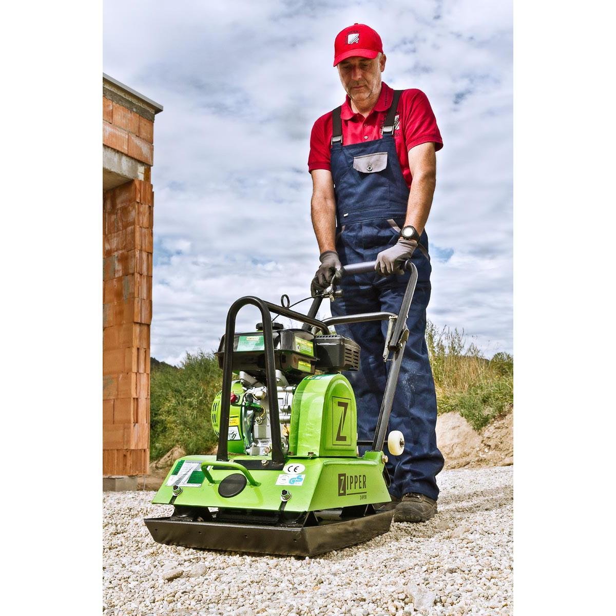 Zipper Maschinen Zi-Rpe90 Compactador De Tierra Placa Vibratoria Corriente Alterna 14,4 M/Min 2 Cm 3,1 L