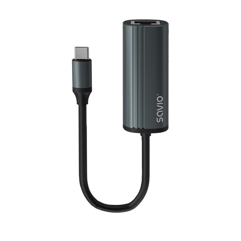 EAN 5901986047759 - Savio AK-56 Adapter USB-C 3.1 GEN 1 do RJ-45 Gigabit Ethernet USB Tipo C 1000 Mbit/s imagen 1
