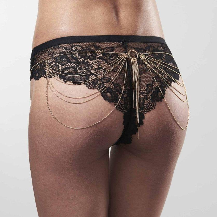 Bijoux - Magnifique Joya De Cadenas Metlicas Para Cintura Dorada