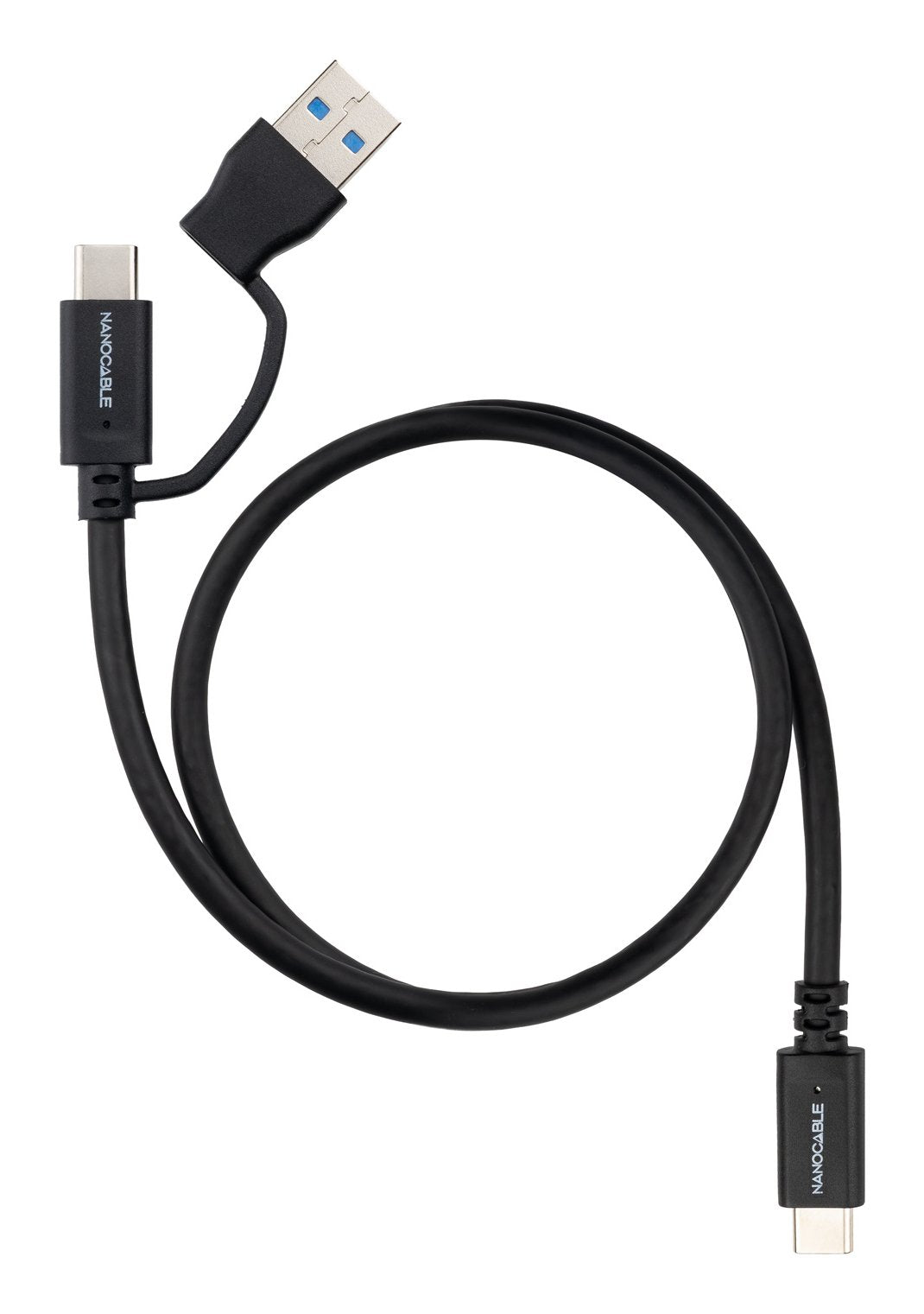 Cable Usb-C+Usb-A/M-Usb-C/M 3.2 Gen2 60w 4k 2m