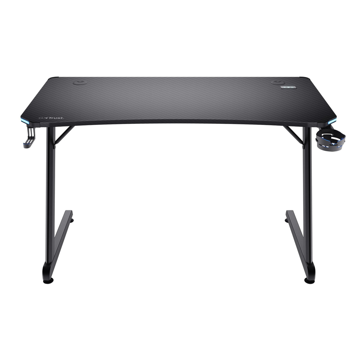 Mesa Gaming Gxt 709 Luminus Rgb Negro Trust Máximo 150kg/ 120 X 60 X 74cm/ Control De Iluminación