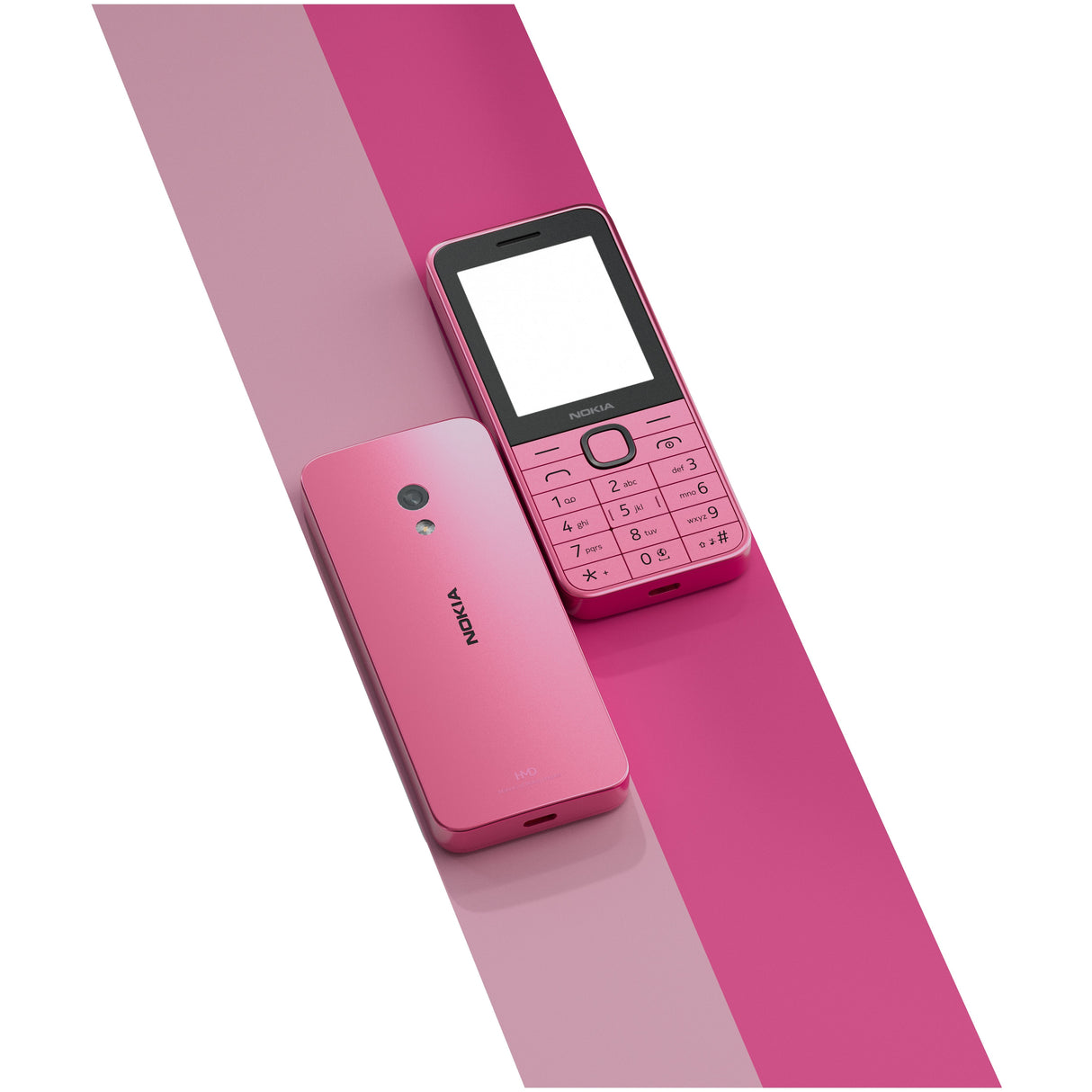 Nokia 225 4g (2024) (Ta-1610) (Pink) Ds 2.4 Tft Lcd 240x320 1.0ghz 128mb 64mb Ram Microsdhc Bt,4g