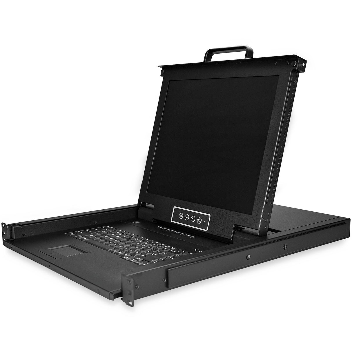EAN 0065030872485 - StarTech.com RKCONS1708K consola de rack 43,2 cm (17") 1280 x 1024 Pixeles Acero Negro imagen 1